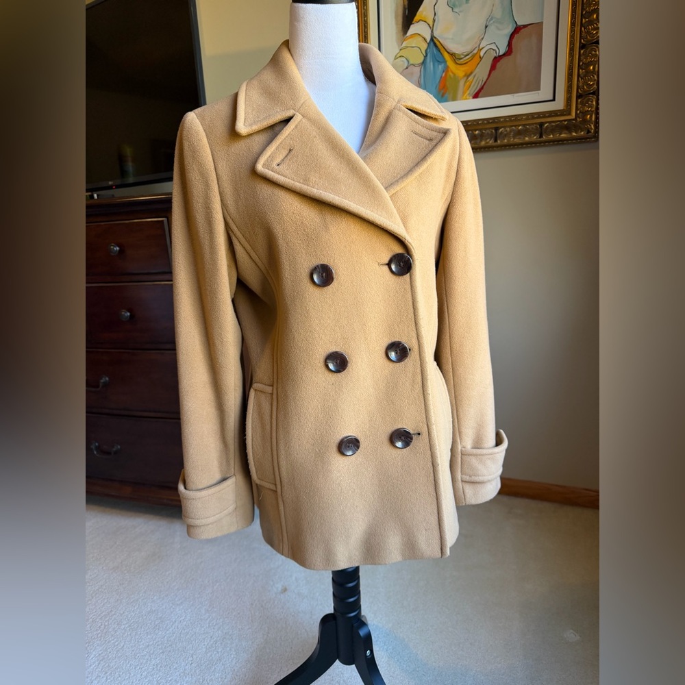 Lands' End Women's Camel Peacoat